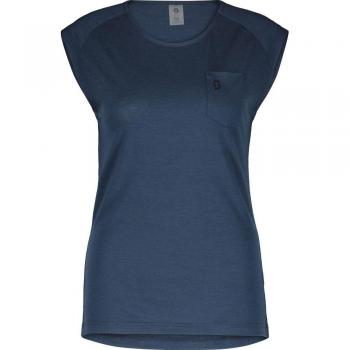 Scott Damen Tanktop aus Merinowolle in Blau