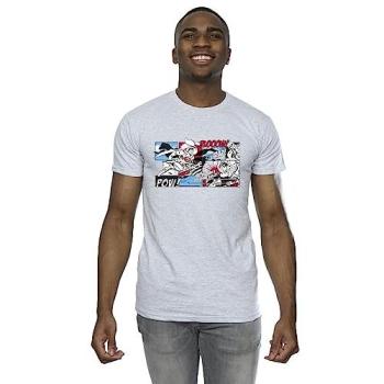 Men’s Grey Superman Comic Print T‑Shirt (L) – DC Comics