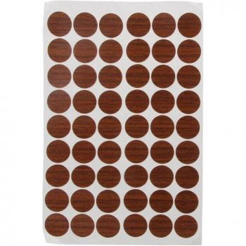 54Pcs Wooden Furniture Screw Cap Stickers