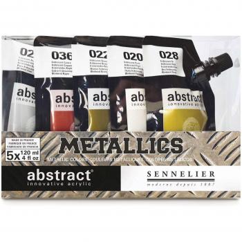 Sennelier Abstract Acrylic Metallic Paint Pouches