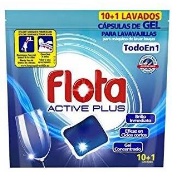 Capsule Gel per lavastoviglie Flota Active Plus 10+1 trasparenti