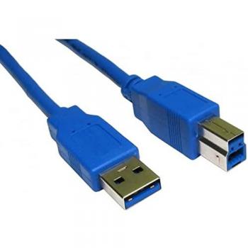 Cables Direct CDL 3 m USB‑Kabel A-M bis B-M – Schwarze Farbe – USB 3.2 Gen 1