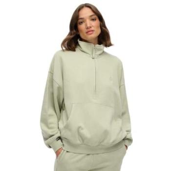 Superdry Women’s 1/2 Zip Sweatshirt, Dusty Sage