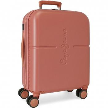 Maleta de cabina Pepe Jeans Highlight Terracota rígida 55cm