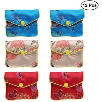 Porte-Monnaie en Brocade – Ensemble 12 pièces