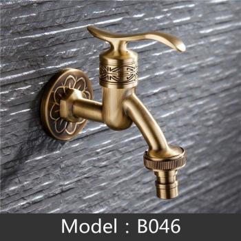 Classic Carved Metal Outdoor Faucet and Indoor Wash Sink Valve