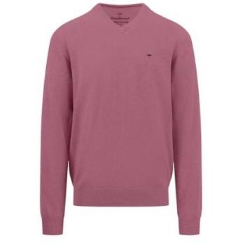 Fynch-Hatton V Neck Sweater for Men Pale Blush 3XL