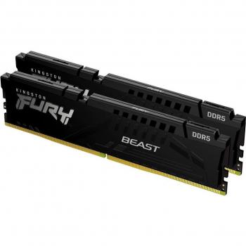 Fury Beast DDR5 6400 MHz, 64 GB total – Kingston KF564C32BBEK2‑64