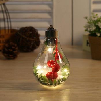 Bola de luces LED decorativa para Navidad, adornos de árbol, 1 unidad, 2022