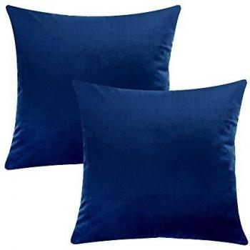 Snowfall Velvet Pillow Covers – 18″×18″ Home Décor Pair