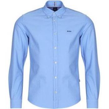 BOSS Camicia a Maniche Lunghe 50521996 Celeste