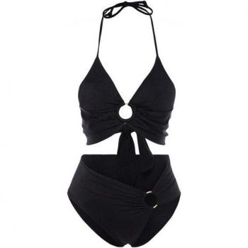 Trendyol Damen Bikini-Set mit Bustier und Hoher Taille