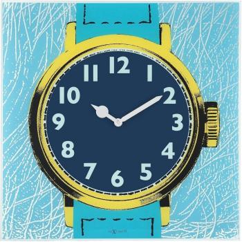 Watch One NEXTIME 8157 Wanduhren-Glasblau 43,0 × 43,2 cm