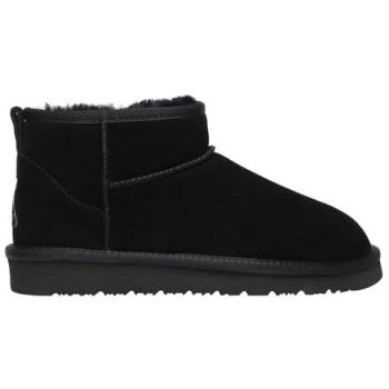 EverAu Australia Women’s Real Sheepskin Finch Ultra Mini Classic Boots with EVA Sole – Black, UK 9