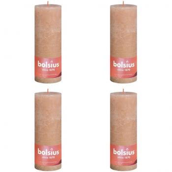 Rose Brume Bougie Pilier Sans Fumée