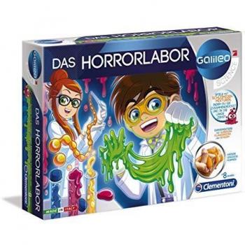 Clementoni 59061 Galileo Science – Das Horrorlabor, spannende und lustige Experimente mit Gelen & Flüssigkeiten, Spielzeug für Kinder ab 8 Jahren, für kleine Chemiker