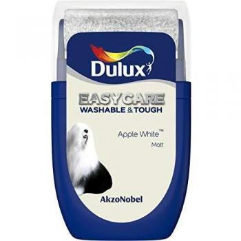 Dulux Easycare Tester Paint, Apple White, 30ml