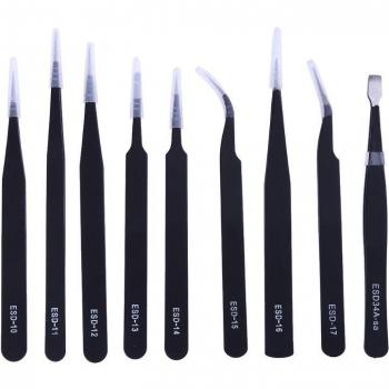 ESD Safe Stainless Steel Tweezers for Soldering