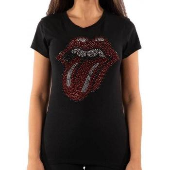 T‑shirt Femme Les Rolling Stones Noir Élégant