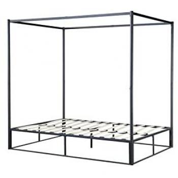 Birlea Farringdon Small Double Metal Four-Poster Bed