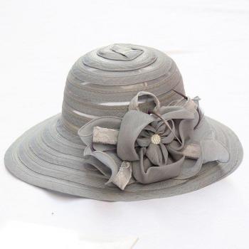 Organza Beach Cap with Pink Flowers – FS 2022 Summer