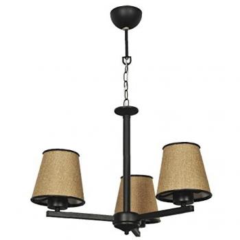 Lampada a Sospensione con Paralumi a Tronco di Cono Beige