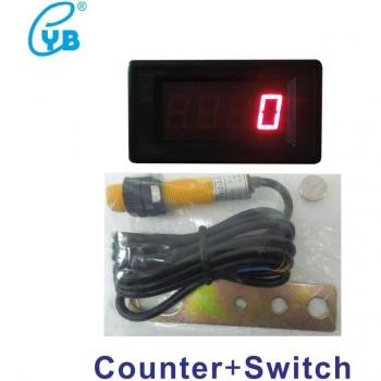 DC 12V 4-Digit LED Counter with Magnetic Switch