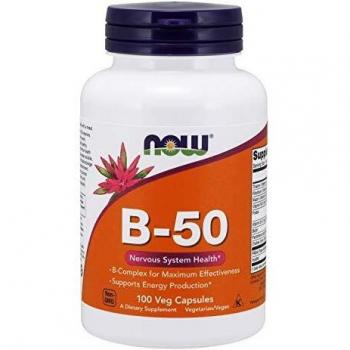 NOW Foods B50 Multivitamin Support 100 Vegetable Capsules