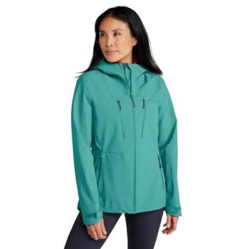 Rainstorm 2.5 Layer Teal Women’s Waterproof Outdoor Coat – Size 10