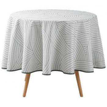 Runde Tischdecke Linea, 180 cm, aus bedrucktem Polyester