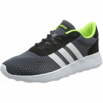 Adidas Lite Racer, Zapatillas Running Hombre, Negro / Blanco / Amarillo