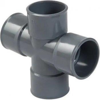 Croce PVC 87° 30 (90°) F/F 80 Nicoll