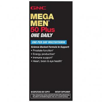 MegaMen 50+ Daily GNC – Multivitamine robuste pour hommes de plus de 50 ans