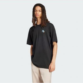 T-shirt Unisexe Noir avec Imprimé Plage adidas