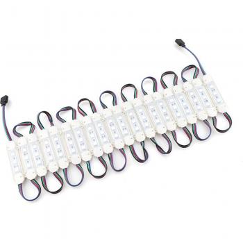 Kits de modules LED RGB 5050, 20 pièces, 3 LEDs, 12V, étanches