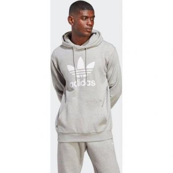 Adidas Adicolor Classics Trefoil Hoodie – Medium Grey Heather (XS)