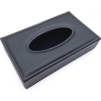 Estuche de Cuero PU: Pañuelos y Accesorios Automotrices