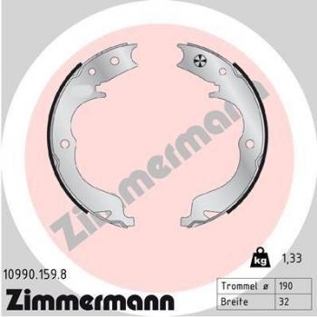 ZIMMERMANN Jeu de mâchoires de frein à main 10990.159.8