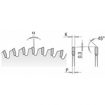 CMT lama 450mm 108 denti per plastica