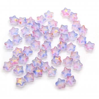 Resin Star Confetti Beads