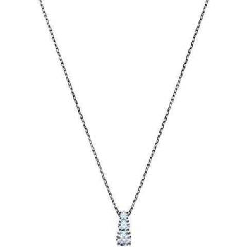 Swarovski Colgante Attract Trilogy bañado en rodio con cristales transparentes