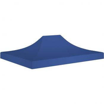 Toit de Tente de Réception 4,5x3 m en Bleu 270 g/m²