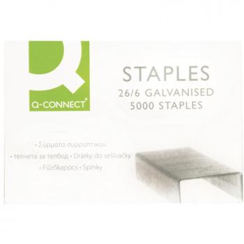 Q-Connect Staples 26/6mm (Pack of 5000) KF27001 KF27001