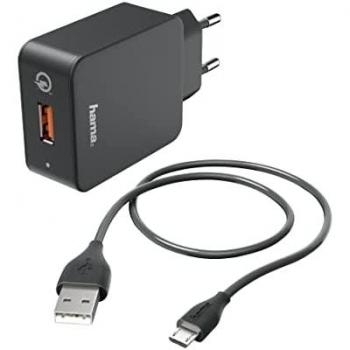 Hama Ladeset Quick Charge 3.0 mit Micro-USB-Kabel