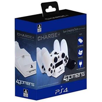 Dock de Carga Doble para Dualshock PS4, Blanco