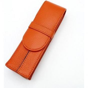 Wancher Paper Bags: Estuche de Cuero 2 Caras, Color Puro