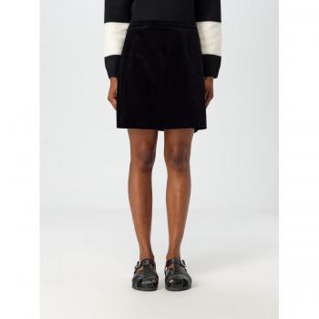 Gonna in velluto nero donna A.P.C. taglia 38