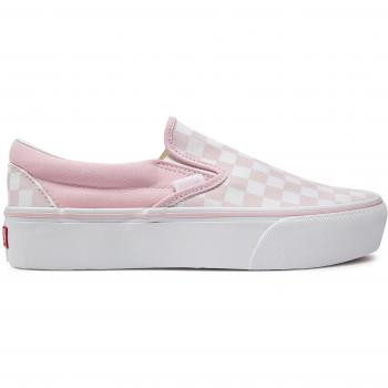 Rosa Vans Slip-On Sneakers aus Stoff