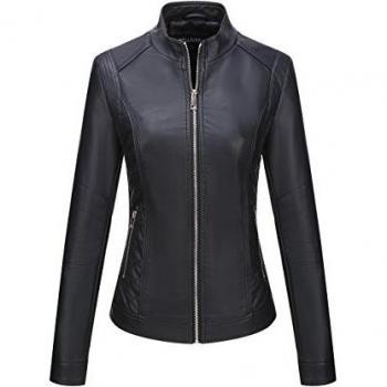 Giacca Corsa Bellivera Donna Ecopelle Nero S