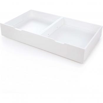 Cajón blanco para cuna con ruedas 70x140 cm
